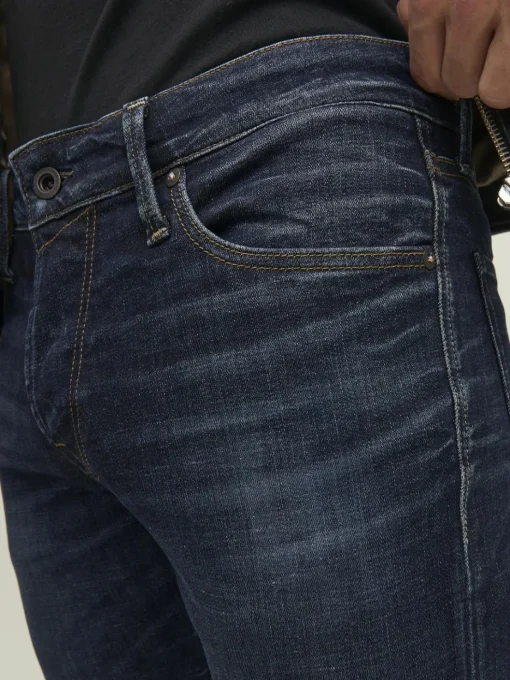 JACK & JONES Glenn Icon loose fit, heren jeans, denimblauw