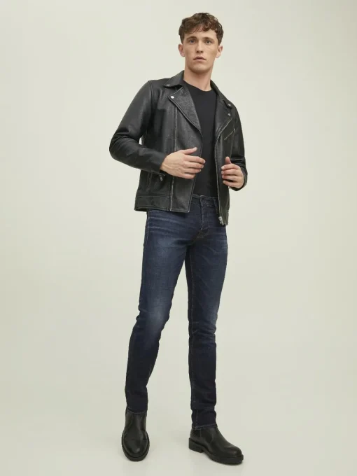 JACK & JONES Glenn Icon loose fit, heren jeans, denimblauw