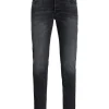 JACK & JONES Glenn Original loose fit, heren jeans, zwart denim