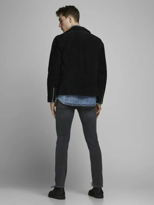 JACK & JONES Glenn Original loose fit, heren jeans, zwart denim