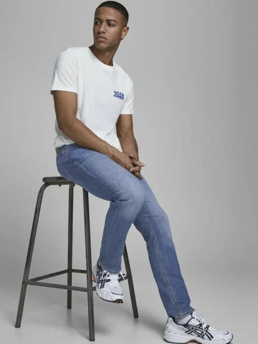 JACK & JONES Glenn Original loose fit, heren jeans, denimblauw