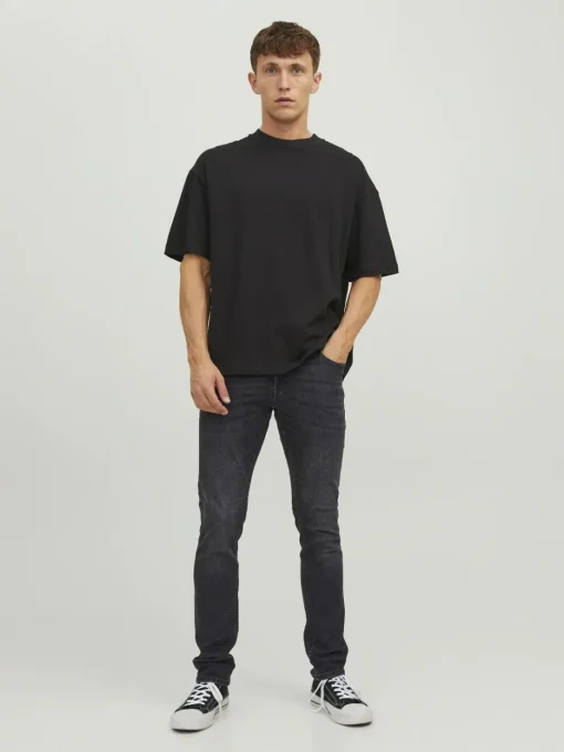 JACK & JONES Glenn Original loose fit, heren jeans, zwart denim