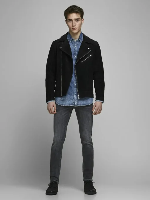JACK & JONES Glenn Original loose fit, heren jeans, zwart denim