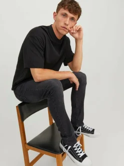 JACK & JONES Glenn Original loose fit, heren jeans, zwart denim