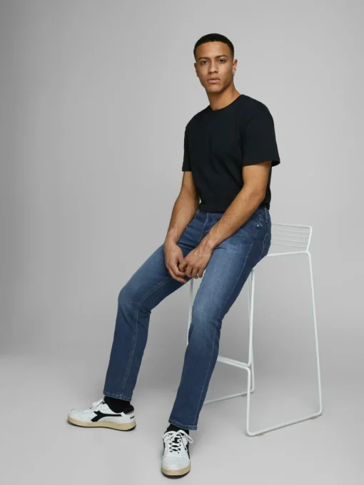 JACK & JONES Glenn Original slim fit, heren jeans, denimblauw