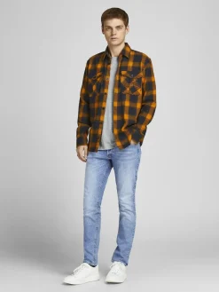JACK & JONES Glenn Original loose fit, heren jeans, denimblauw