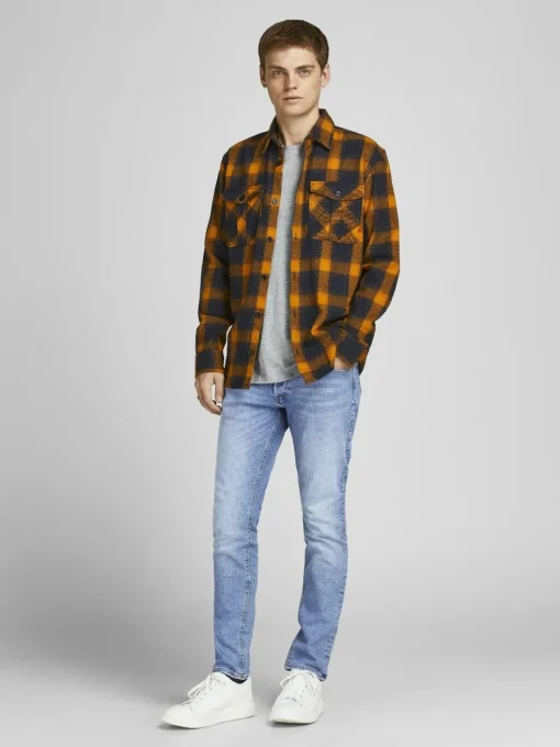 JACK & JONES Glenn Original loose fit, heren jeans, denimblauw