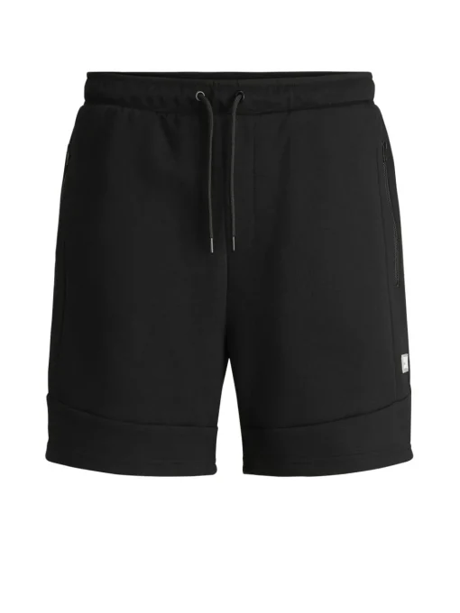 JACK & JONES Gordon Air Sweat Shorts regular fit, heren joggingbroek kort, zwart