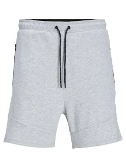 JACK & JONES Gordon Air Sweat Shorts regular fit, heren joggingbroek kort, lichtgrijs melange