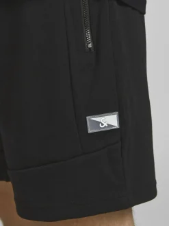 JACK & JONES Gordon Air Sweat Shorts regular fit, heren joggingbroek kort, zwart