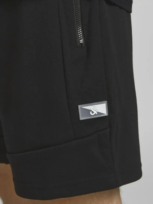 JACK & JONES Gordon Air Sweat Shorts regular fit, heren joggingbroek kort, zwart