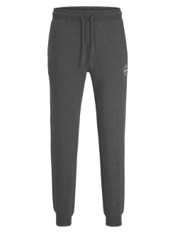 JACK & JONES Gordon Shark Sweat Pants regular fit, heren joggingbroek, donkergrijs melange