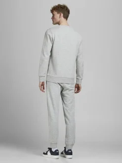 JACK & JONES Gordon Shark Sweat Pants regular fit, heren joggingbroek, lichtgrijs melange