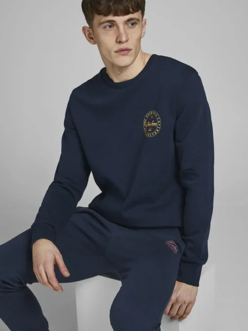 JACK & JONES Gordon Shark Sweat Pants regular fit, heren joggingbroek, blauw