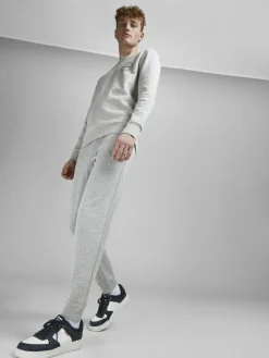 JACK & JONES Gordon Shark Sweat Pants regular fit, heren joggingbroek, lichtgrijs melange