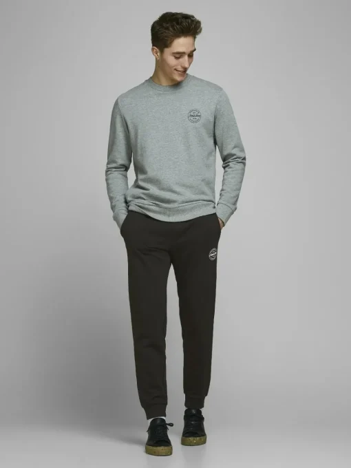 JACK & JONES Gordon Shark Sweat Pants regular fit, heren joggingbroek, zwart