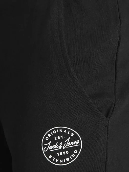 JACK & JONES Gordon Shark Sweat Pants regular fit, heren joggingbroek, zwart
