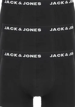 Jack & Jones heren boxers Jacanthony trunks (3-pack), zwart