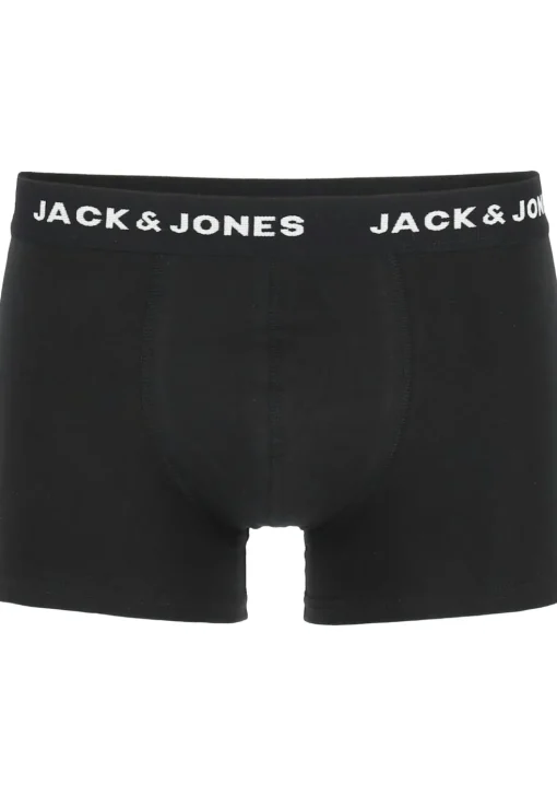 Jack & Jones heren boxers Jacanthony trunks (3-pack), zwart