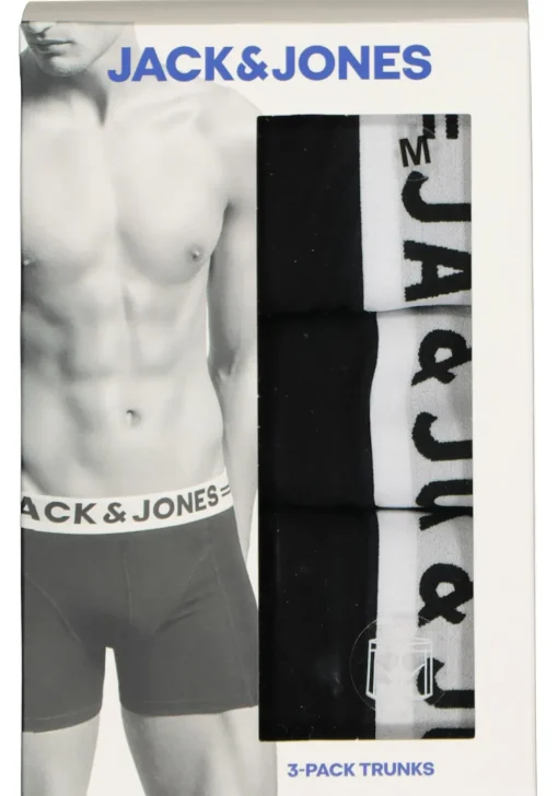 Jack & Jones heren boxers Sense trunks (3-pack), zwart