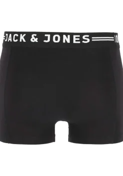 Jack & Jones heren boxers Sense trunks (3-pack), zwart met zwarte band