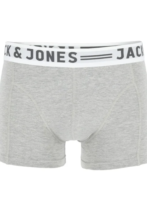 Jack & Jones heren boxers Sense trunks (3-pack), zwart - wit - grijs