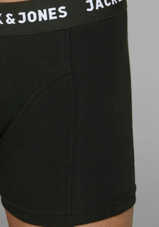 Jack & Jones heren boxers Jacanthony trunks (3-pack), zwart