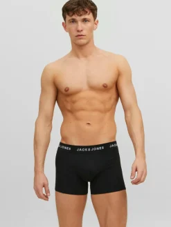 JACK & JONES Jacanthony trunks (3-pack), heren boxers normale lengte, zwart, blauw en grijs