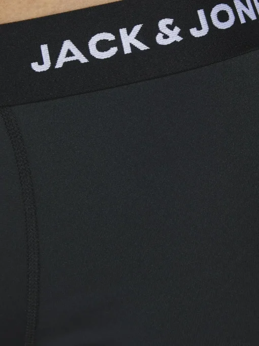 JACK & JONES Jacbase microfiber trunks (3-pack), heren boxers normale lengte, zwart