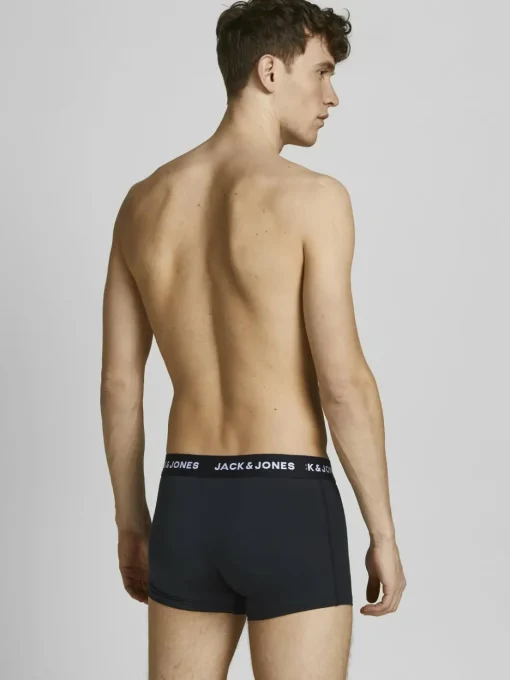 JACK & JONES Jacbase microfiber trunks (3-pack), heren boxers normale lengte, zwart