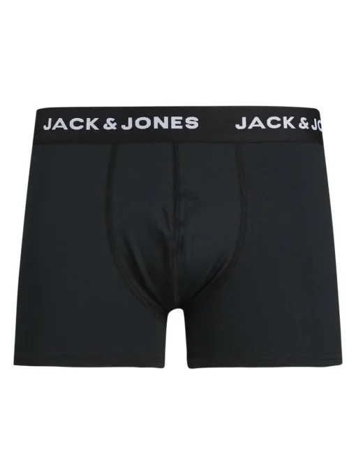 JACK & JONES Jacbase microfiber trunks (3-pack), heren boxers normale lengte, zwart