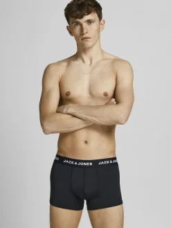 JACK & JONES Jacbase microfiber trunks (3-pack), heren boxers normale lengte, zwart