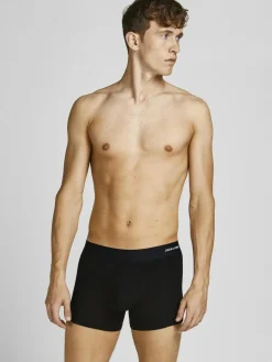 JACK & JONES Jacbasic bamboo trunks (3-pack), heren boxers normale lengte, blauw, zwart en donkerrood