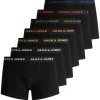JACK & JONES Jacbasic trunks (7-pack), heren boxers normale lengte, zwart