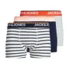 JACK & JONES Jacdave trunks (3-pack), heren boxers normale lengte, blauw en grijs