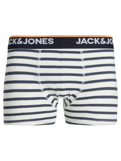 JACK & JONES Jacdave trunks (3-pack), heren boxers normale lengte, blauw en grijs