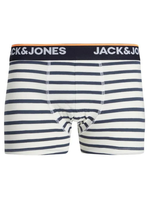 JACK & JONES Jacdave trunks (3-pack), heren boxers normale lengte, blauw en grijs