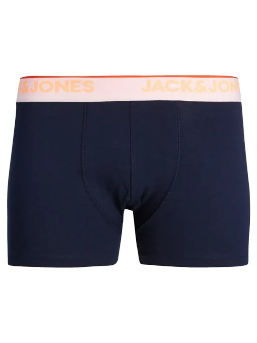 JACK & JONES Jacdave trunks (3-pack), heren boxers normale lengte, blauw en grijs