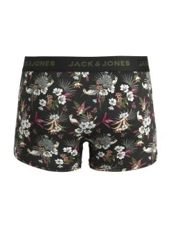 JACK & JONES Jacflower microfiber (3-pack), heren boxers normale lengte, zwart