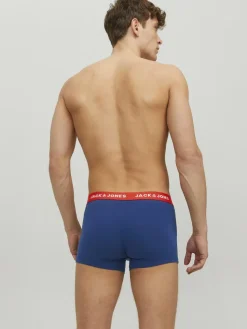 JACK & JONES Jaclee trunks (5-pack), heren boxers normale lengte, blauw