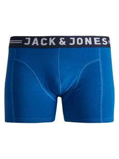 JACK & JONES Jacsense trunks (1-pack), heren boxer normale lengte, blauw