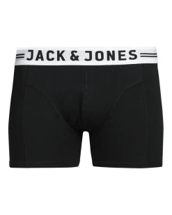 JACK & JONES Jacsense trunks (1-pack), heren boxer normale lengte, zwart