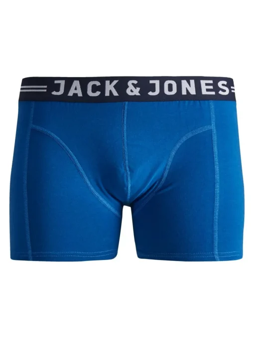 JACK & JONES Jacsense trunks (1-pack), heren boxer normale lengte, blauw