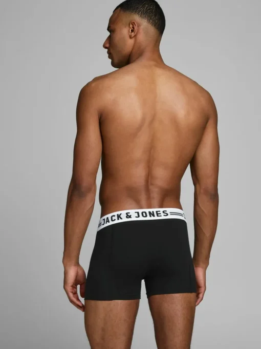 JACK & JONES Jacsense trunks (1-pack), heren boxer normale lengte, zwart