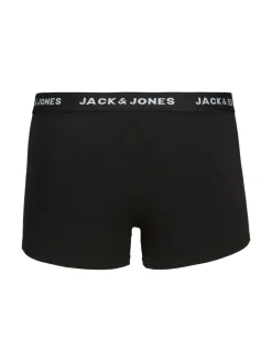 JACK & JONES Jacsolid trunks (10-pack), heren boxers normale lengte, zwart
