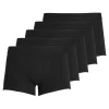 JACK & JONES Jactone in tone trunks (5-pack), heren boxers normale lengte, zwart