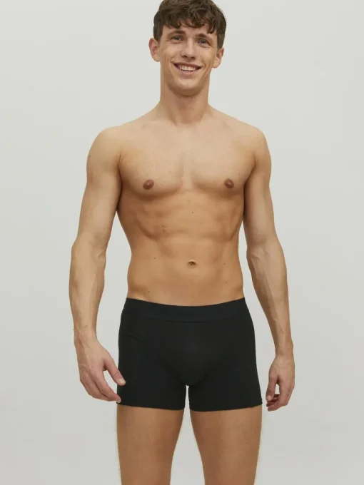 JACK & JONES Jactone in tone trunks (5-pack), heren boxers normale lengte, zwart