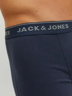 JACK & JONES Jacvincent trunks (2-pack), heren boxers normale lengte, blauw