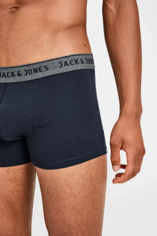 JACK & JONES Jacvincent trunks (2-pack), heren boxers normale lengte, blauw