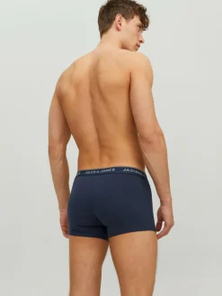 JACK & JONES Jacvincent trunks (2-pack), heren boxers normale lengte, blauw